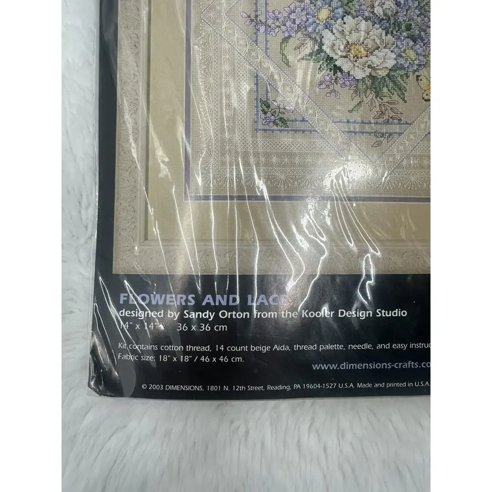 Dimensions flowers lace